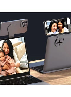 Magsafe Magnetic phone stand, laptop or desktop monitor side mounted phone stand, ultra-thin portable foldable smartphone stand, computer monitor expansion stand  - Image 2