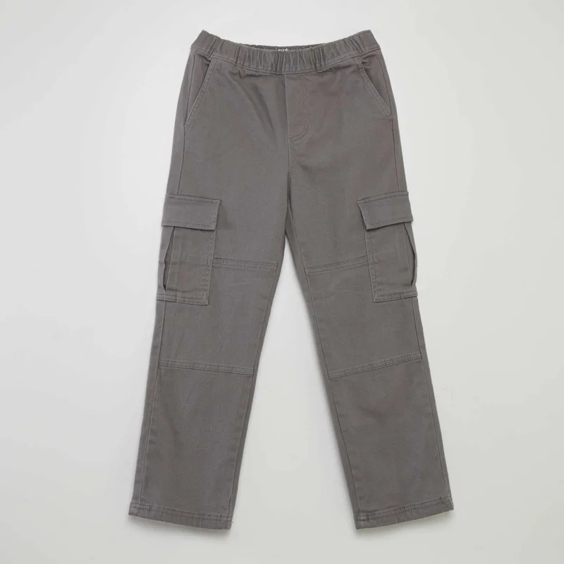 Kiabi Multi-Pocket Trousers Grey