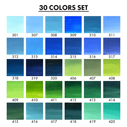 Kuretake ZIG Clean Color Real Brush, NEW 30 colors set B, Flexible Brush Tips, Watercolor Pens for Painting, Drawing, Calligraphy and Brush Lettering for Artists, Made in Japan - Image 3