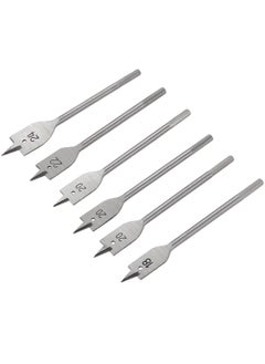 KSEIBI Flat Spade Bits Set / 6PC, 6-PC SET-14.0-25.0MM, High Quality Tool Steel, Polished Woodworking Hole Cutter Carpenter Tool, For Fast Drilling Applications in Wood, Plywood, Particle Board, Fiberboard.  - Image 1