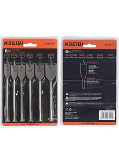 KSEIBI Flat Spade Bits Set / 6PC, 6-PC SET-14.0-25.0MM, High Quality Tool Steel, Polished Woodworking Hole Cutter Carpenter Tool, For Fast Drilling Applications in Wood, Plywood, Particle Board, Fiberboard.  - Image 5