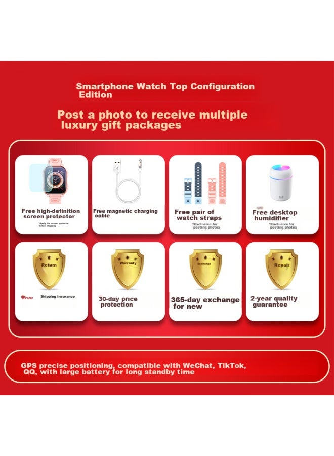 Ozing Haoci Xing Children's Smarch, Long Battery Life, Gps Positioning, 4g Video Call, Photo Taking, Waterproof, For Boys And Girls, Students, Smart Watch - Image 1