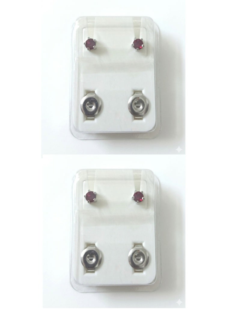 Medisystem 2-piece Sterilized Ear Piercing Studs