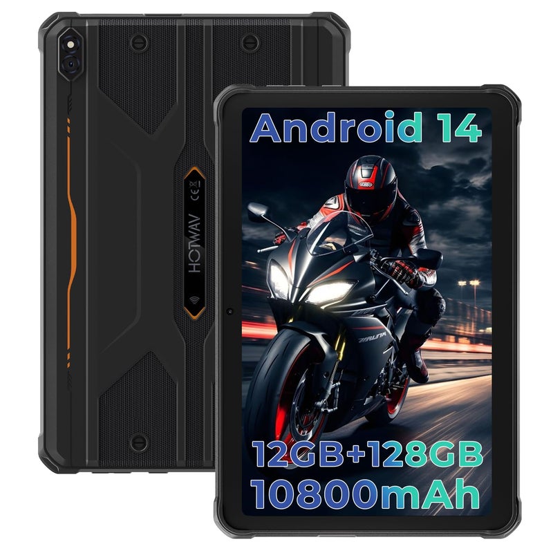 HOTWAV R8 Rugged Tablet Android 14 101inch HD Waterproof Tablet 10800mAh 12GB 128GB1TB TF 13MP5MP Camera Outdoor Tablets OctaCore4G Dual SIM5G WiFiIP68IP69KFace IDGPSOTG