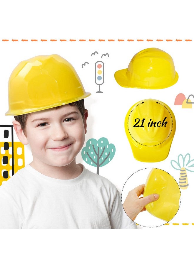 SATINIOR 24 Pieces Construction Worker Costume Construction Role Play Set Including Construction Vest and Hat Construction Birthday Party Costume Supplies for Dressing Construction Party - Image 4