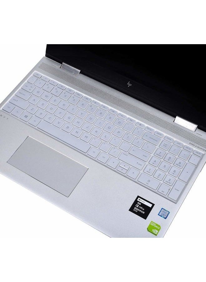 imComor Keyboard Cover Skin for HP Envy X360 15.6 Keyboard Cover for HP Envy 17 Series/HP Envy x360 15.6" Series/2019 2018 HP Pavilion 15 Series/HP Laptop 17t 17-BS 17-BW 17-CA 17-by Keyboard Protector, Clear - Image 3