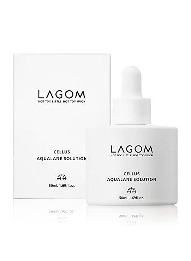 LAGOM Cellus Aqualane Solution Squalane Antiaging Serum Facial Skin Enhancer Fermented Natural Vegan Morning Essence Aquatide Tocopherol Sensitive Oily Dry Wrinkle Face Texture Firmer 50Ml 1.69Oz  - Image 1