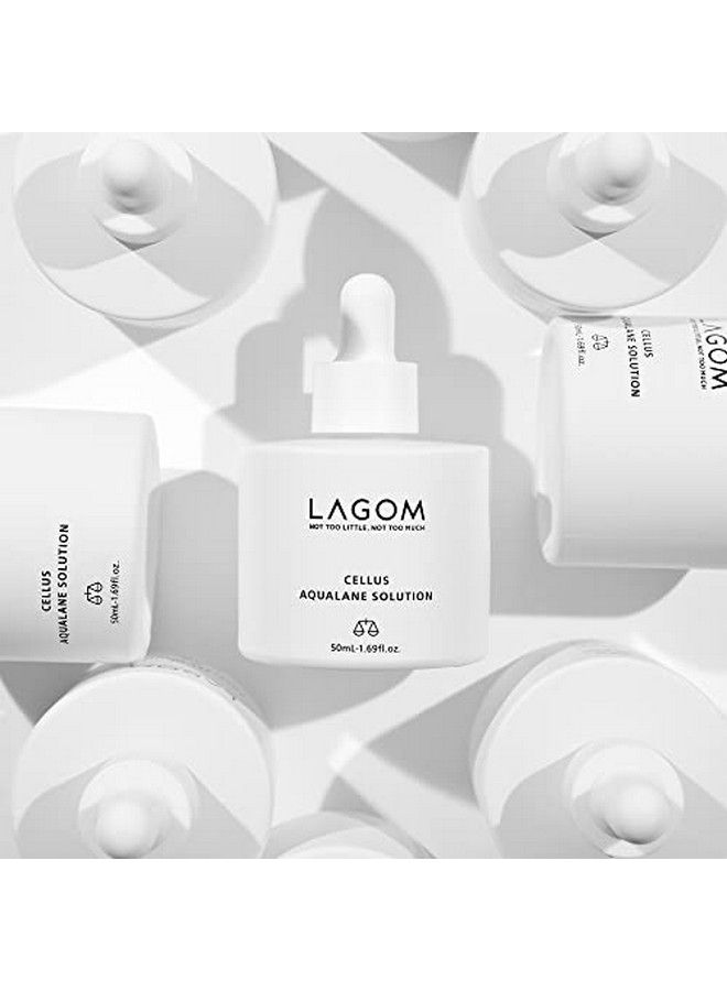 LAGOM Cellus Aqualane Solution Squalane Antiaging Serum Facial Skin Enhancer Fermented Natural Vegan Morning Essence Aquatide Tocopherol Sensitive Oily Dry Wrinkle Face Texture Firmer 50Ml 1.69Oz  - Image 4