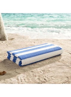 SIGNOOLA Signoola Four Beach Towels (Yellow, Green, Blue, Brown) 70 x 180 cm, 100% cotton.  - Image 3