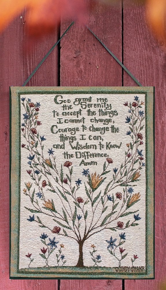 Manual Woodworker Manual Inspirational Collection Wall Hanging, Serenity Prayer X Cindy Shamp, 13 X 18-Inch - Image 1