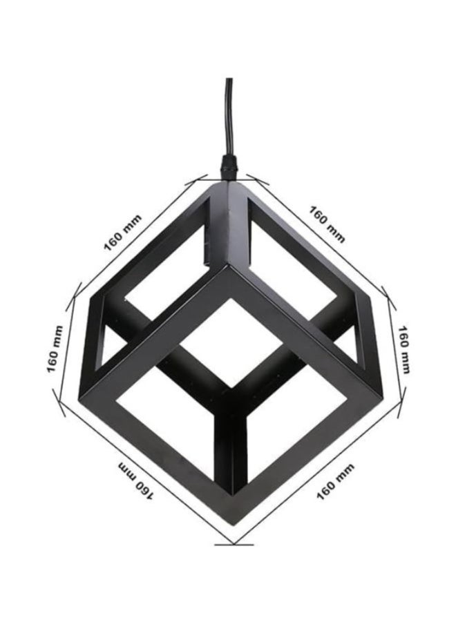 A F N Lighting - A F N LIGHTINGS Vintage Ceiling Pendant Light Base 1 Lampholder E27 AC110-220V Quadrate Iron Hanging Lamp Chandelier Loft Industrial Retro Antique Style Dining Hall Restaurant Bar Cafe - Image 1