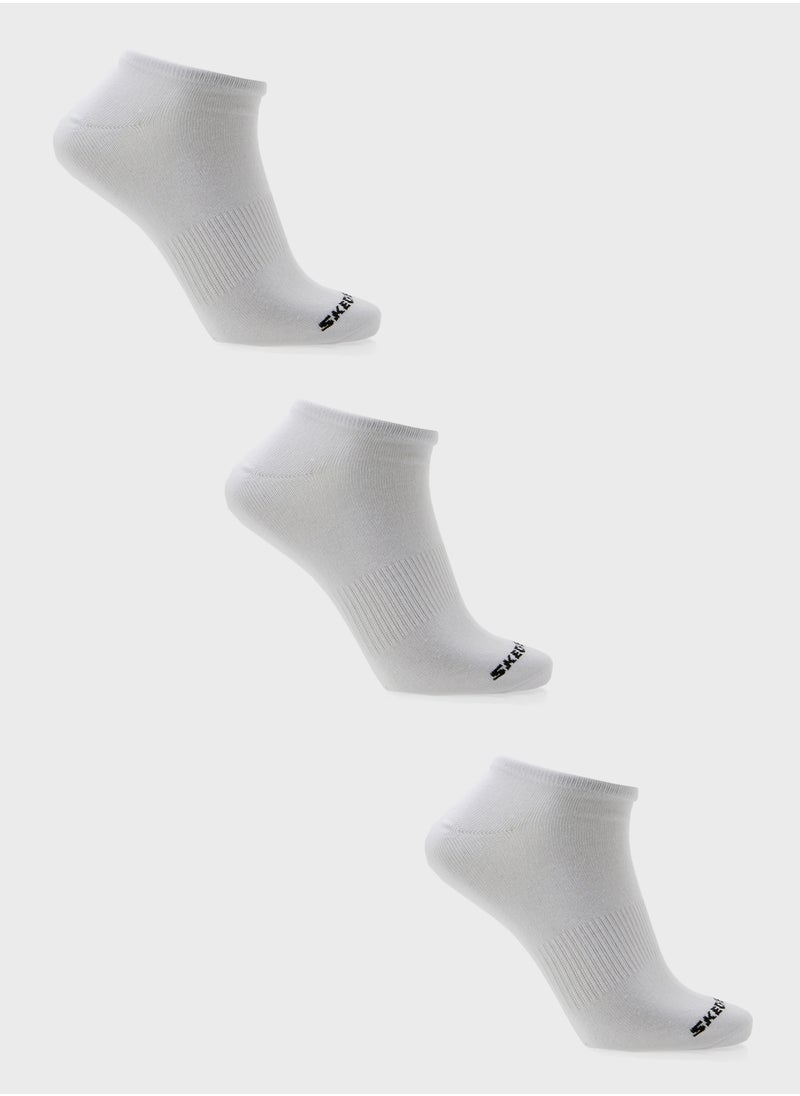 SKECHERS - 3 Pack No Show Socks - Image 1