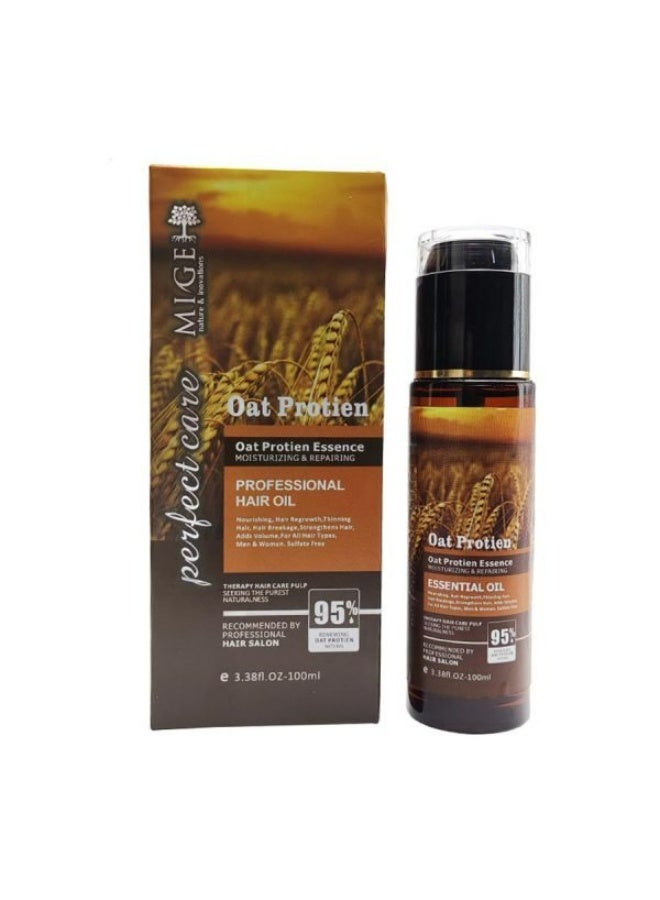 Mige Oat Protein Essence Hair Shampoo And Hair Mask And Hair Oil Set - Image 4