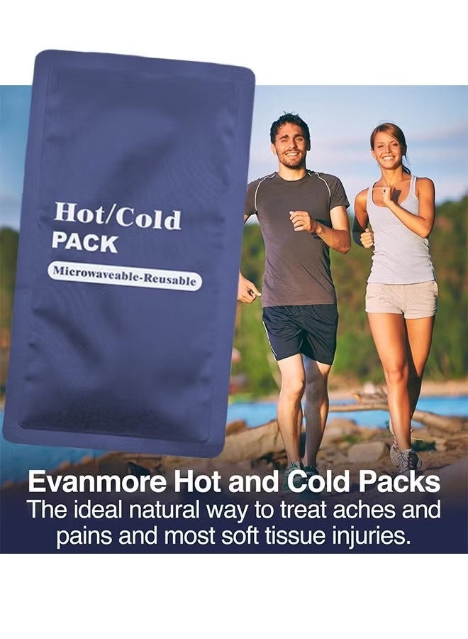 Reusable Gel Ice Packs 2 Pieces , Hot And Cold Packs To Compress Injuries And Relieve Pain, Soft And Flexible, Suitable For Body, Knees, Shoulders, Back, Ankles, Arms, Elbows - Image 4