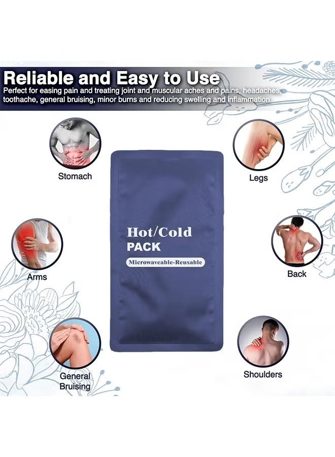 Reusable Gel Ice Packs 2 Pieces , Hot And Cold Packs To Compress Injuries And Relieve Pain, Soft And Flexible, Suitable For Body, Knees, Shoulders, Back, Ankles, Arms, Elbows - Image 5