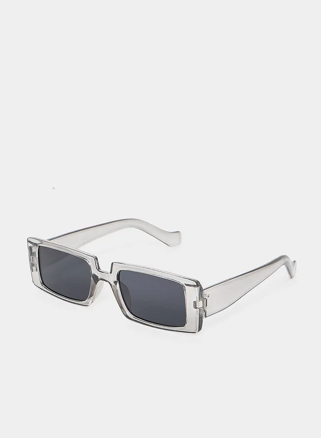 Styli Transparent Square Sunglasses