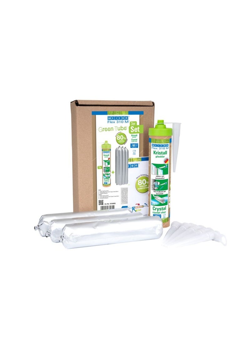 WEICON Green Tube Flex 310M Classic Transparent 280 ml - Image 2