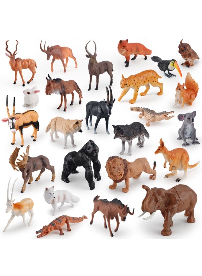 NIBEMINENT New Cross-Border Educational Realistic Wild Animal Model Toys