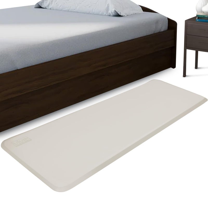 Vive Fall Mat  72 x 24 Bedside Fall Safety Protection Mat for Elderly Senior Handicap  Prevention Pad Reduce Risk of Injury from Impact  Prevent Bed Falling  Anti Fatigue Standing Non Slip