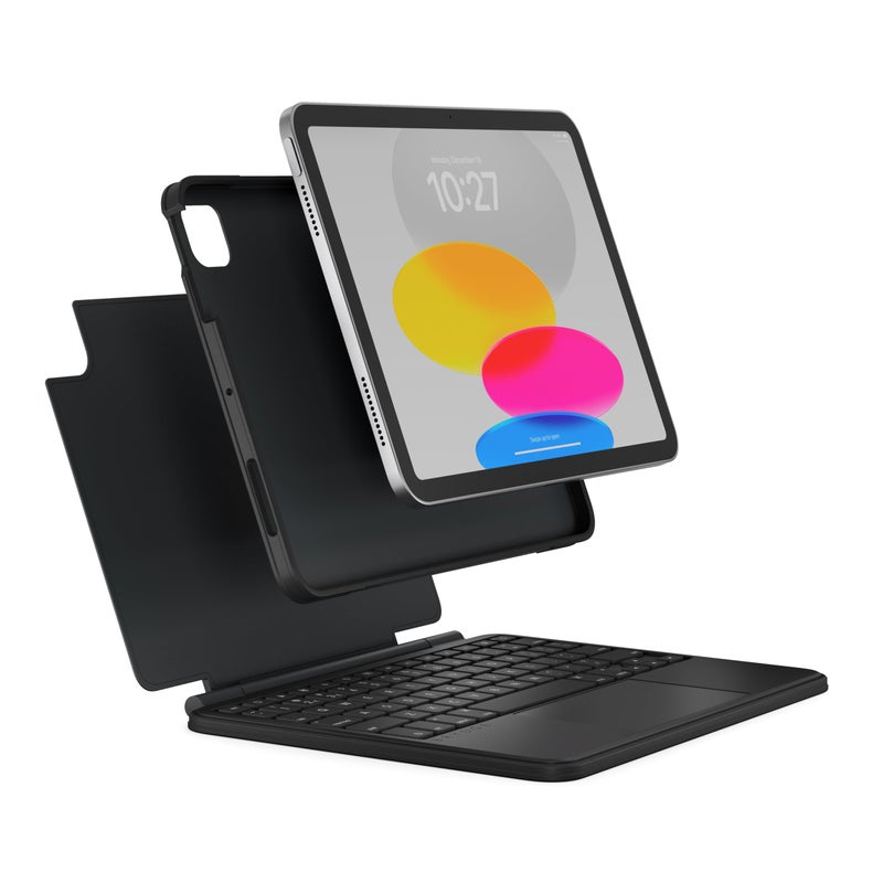Brydge 109 MAX Wireless Keyboard Case with MultiTouch Trackpad for iPad 10th Gen iPad A16 11 Detachable Magnetic SnapFit Case Black - Image 2