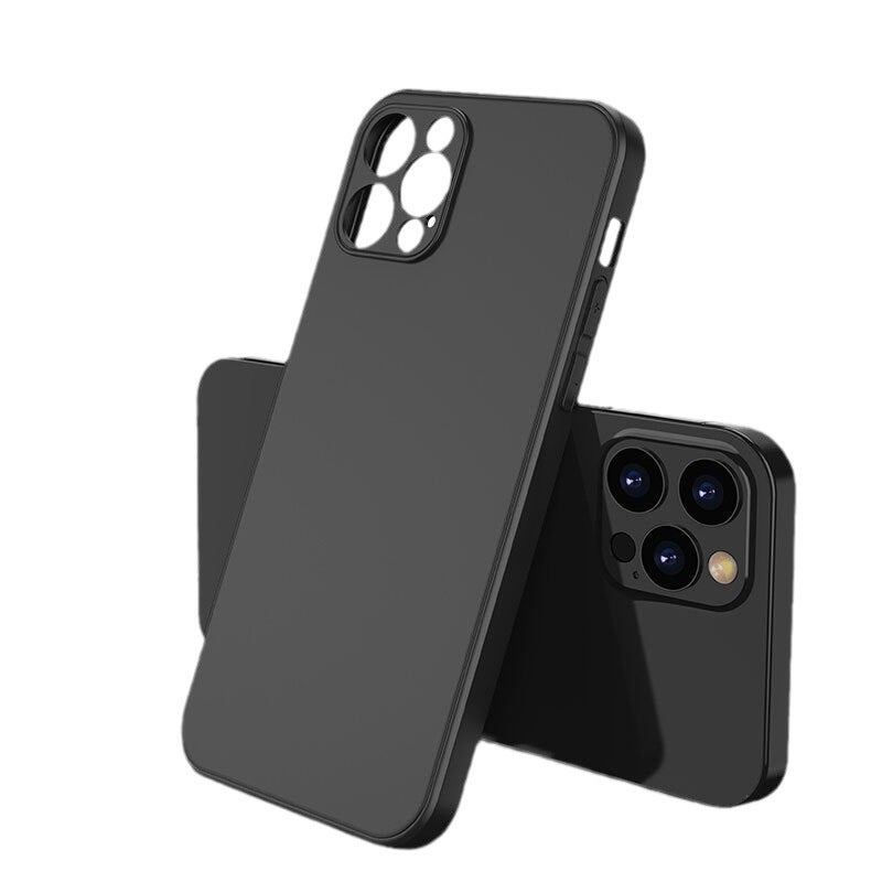 TPU Silicone Phone Case for iPhone 14 Pro, 13 Pro Max, 12, 11, XS - Black - Image 4