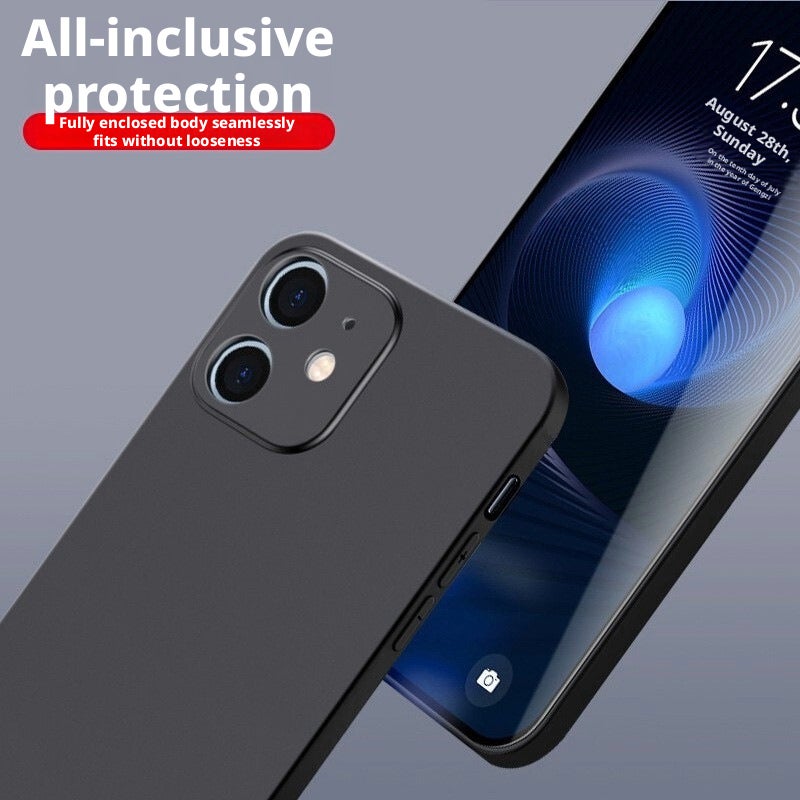 TPU Silicone Phone Case for iPhone 14 Pro, 13 Pro Max, 12, 11, XS - Black - Image 3