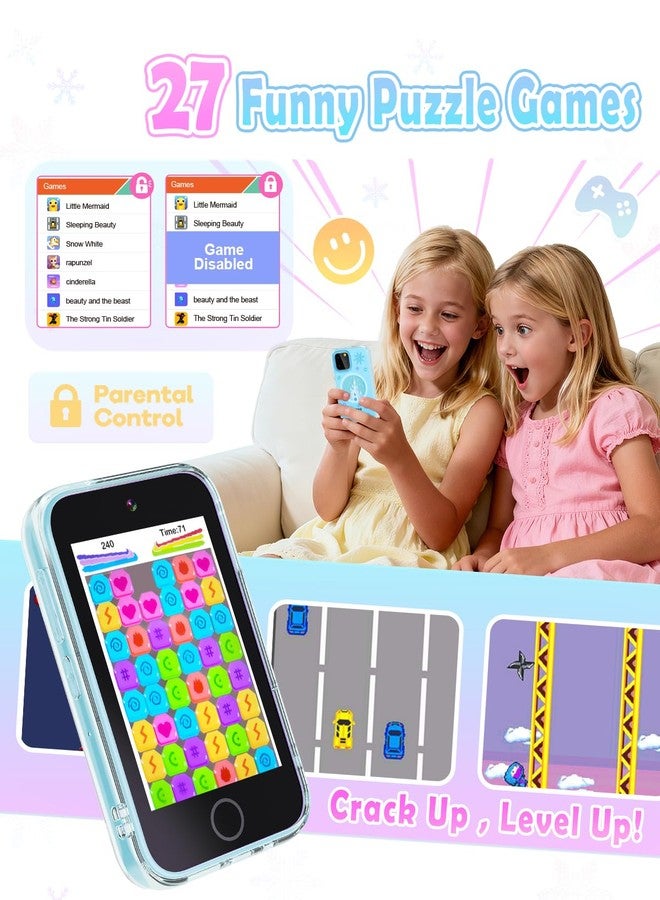 Anchioo Kids Smart Phone, 3.5'' Touchscreen Toddler Phone Toys for 3 4 5 6 7 8 Years Old Girls, Educational Phone for Kids Christmas Birthday Gifts for Girls Age 3-8, Dual Camera, Habit Tracker, Video Player - Image 5