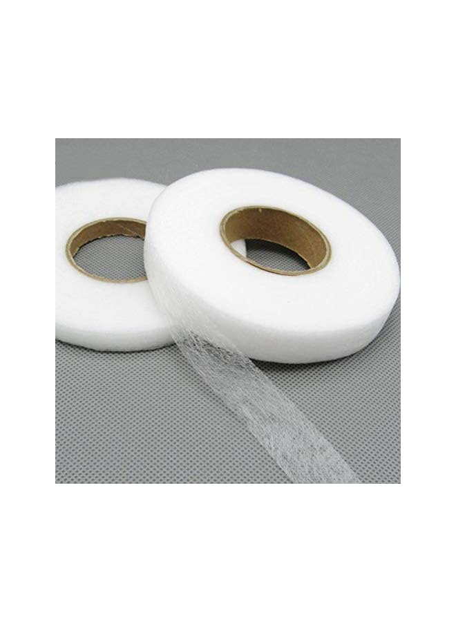 PROMASS promass Fabric Fusing Tape Hem Tape Double-Sided Film Adhesive Iron On Tape For Jeans Trousers Garment Clothes (White)  - Image 3