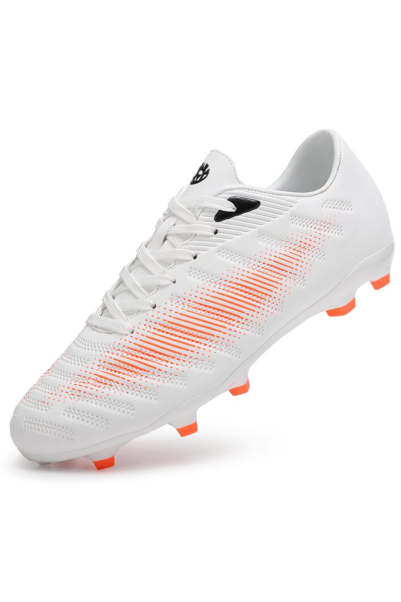 سكاي فيو أحذية كرة قدم متينة وخفيفة الوزن للرجال والنساء، أحذية كرة قدم للأرضيات الصلبة، نعل FG مع مسامير مستديرة لتحقيق أقصى قدر من الجر - Image 1