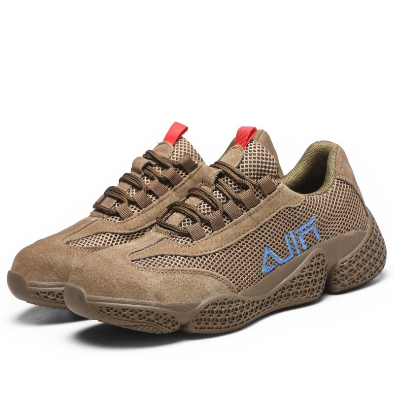 New Style Casual Fashion Safety Shoes Raised Cowhide Anti-Smashing Anti-Piercing Breathable Casual Sports Safety Protective Shoes - Image 5