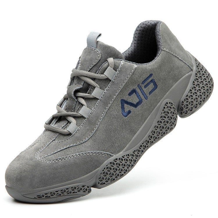 New Style Casual Fashion Safety Shoes Raised Cowhide Anti-Smashing Anti-Piercing Breathable Casual Sports Safety Protective Shoes - Image 4