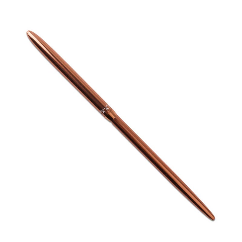 SILPECWEE 1Pc Kolinsky Nail Art Brushes, Ombre Nail Brush Rose Gold Acrylic Nail Design Tool Gradient Color Painting Pen Professional Manicure Brushes Nail Art Tools - Image 3