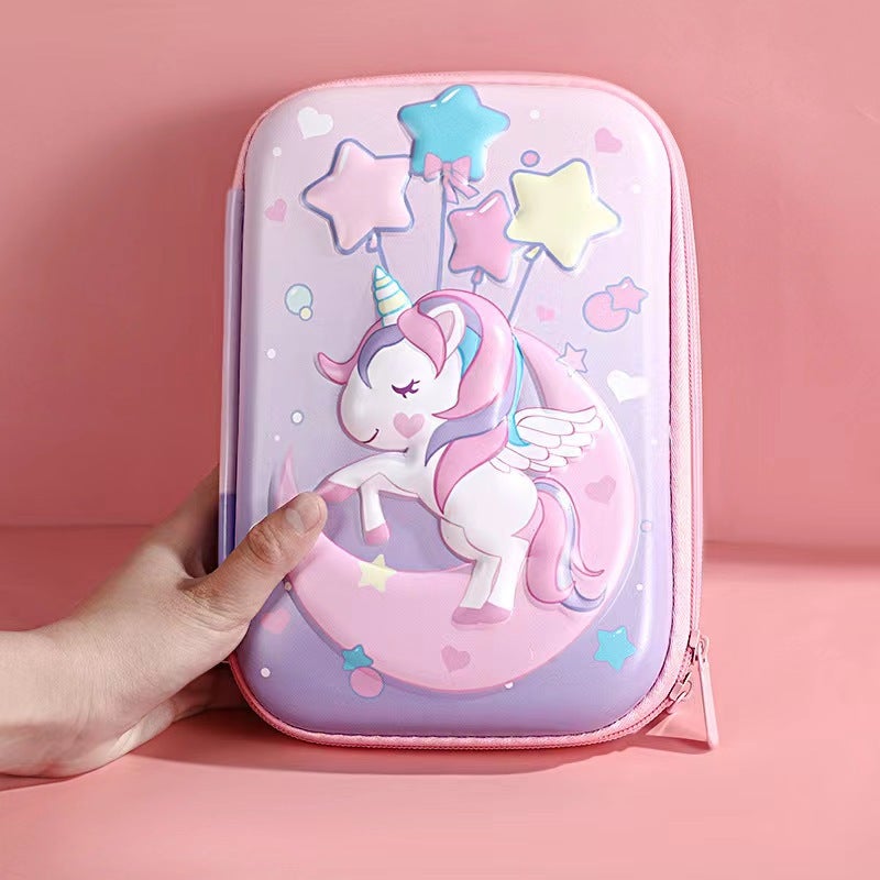 Waterproof Hard Case Stationery Box 3D Cartoon Pencil Case Primary School Students Large Capacity Stationery Bag Compression Large Capacity Storage Bag - Image 1
