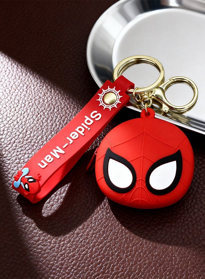 Marvel Spider Man Keychain Wallet Zip Around Coin Purse for Men & Kids Superhero Backpack Accessory Gift Idea - Image 5