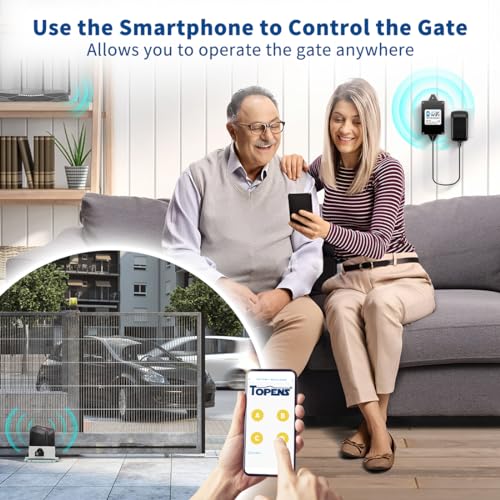 TOPENS TC196 Tuya WiFi Remote Control for Automatic Swing Sliding Gate Opener Garage Door Opener with iOS and Android App WiFi & Bluetooth Security Gate Controller - Image 3