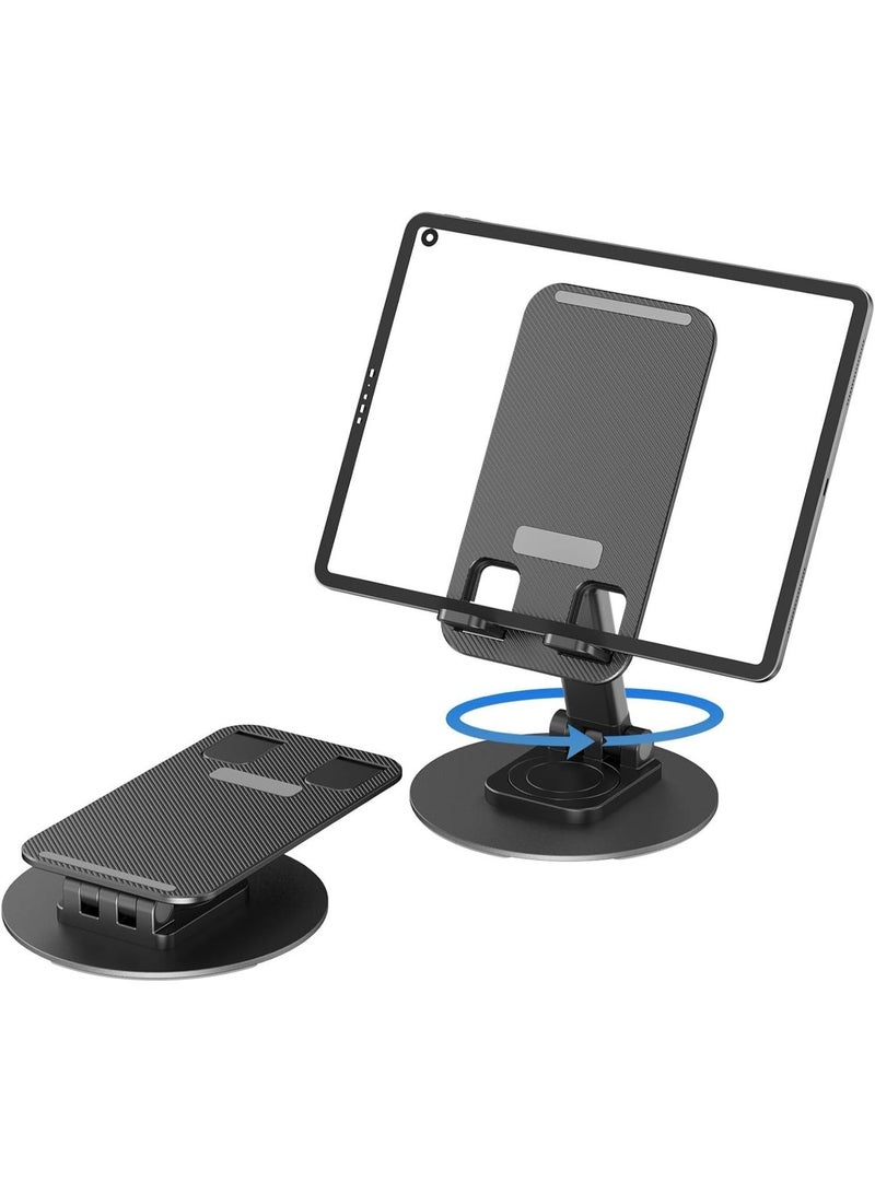 OALE 360° Rotating Mobile Phone & Tablet Stand – Universal Adjustable Holder with Stable Rotary Lock, Durable Aluminum Alloy Build, Non-Slip Base, 1000g Load Capacity – Compact & Portable for 4–12 Inch Devices - Image 3