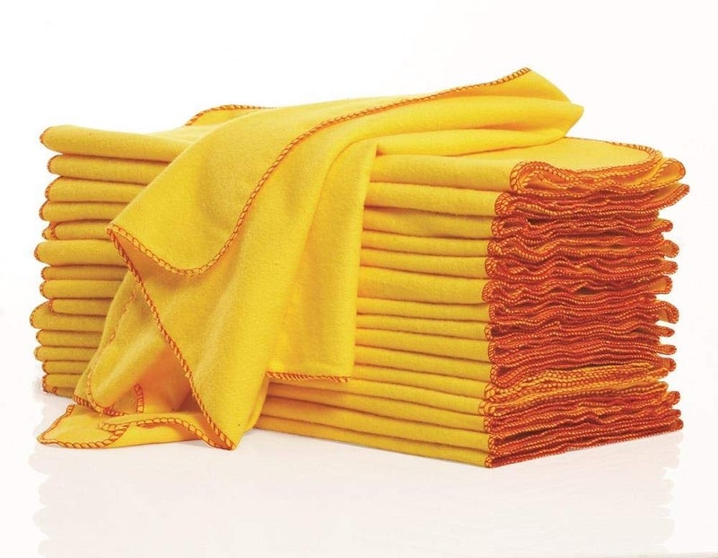 Crazy Sutra? - Car or Bike Cotton Cleaning Clothes - 4 Piece - Large Size - Yellow Color - Pack of 1 - Image 5
