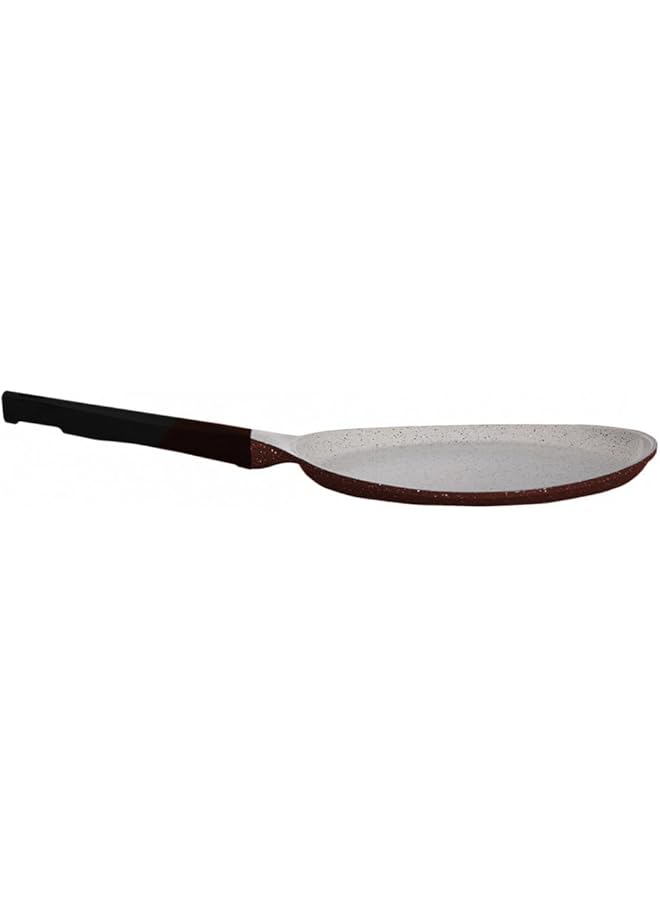 LAHOYA Ceramic Coated Pancake Pan 26Cm 0.7L Red Aluminum Marble Nonstick Coating |Made In Saudi