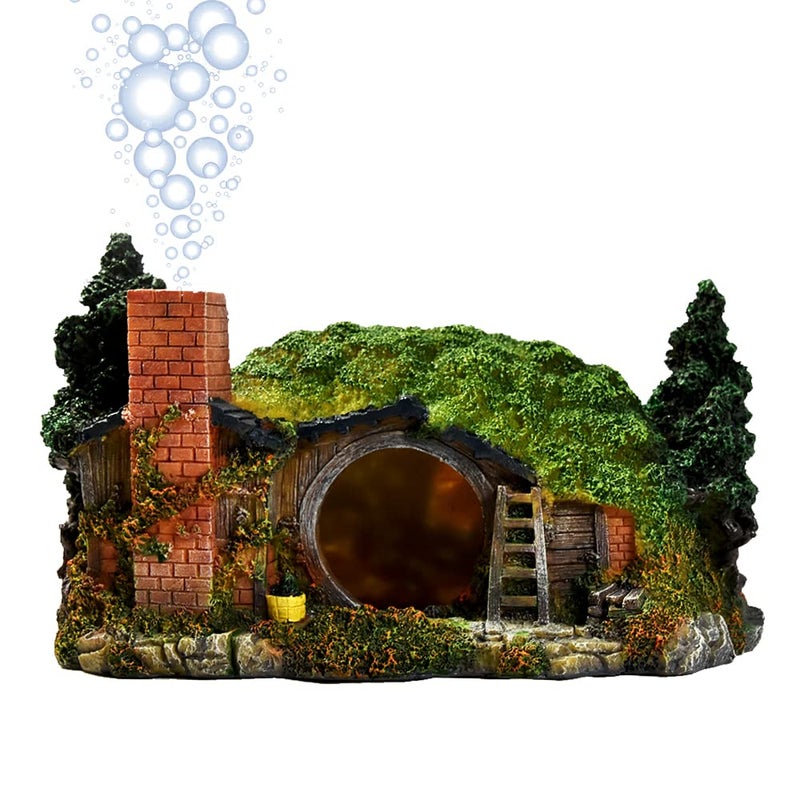 fazhongfa Aquarium Decorations Castle Fish Tank Dcor Thematic Ornaments HobbitL