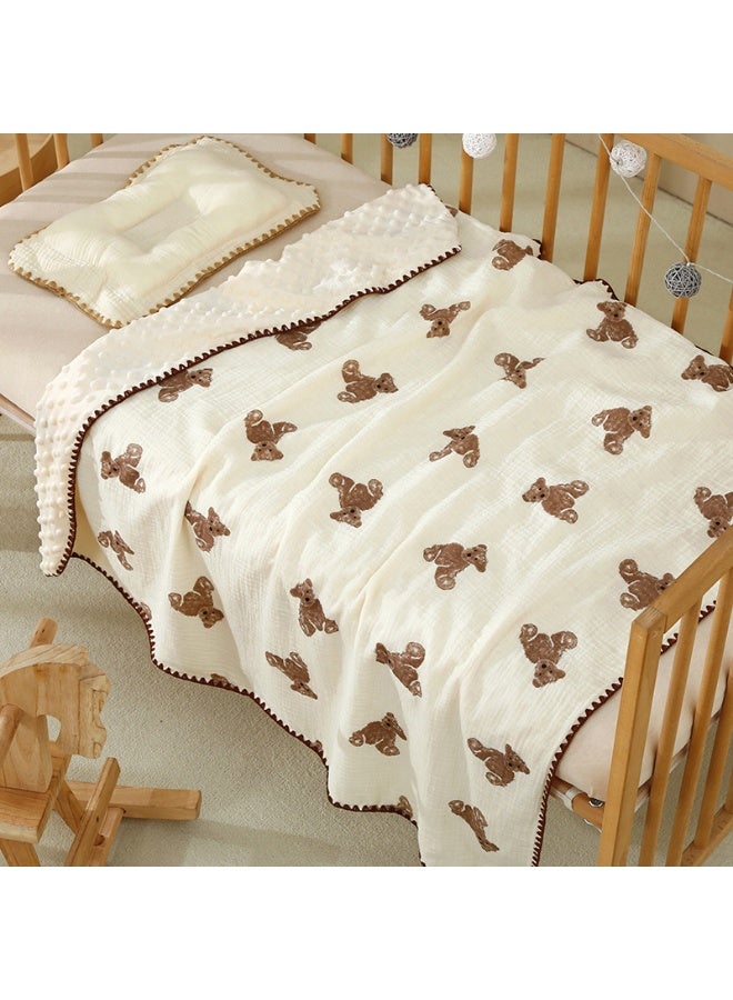 Soft Cotton Muslin Baby Bath Towel Class A DouDou Blanket