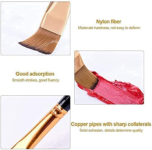 SCHMIDT Acrylic Paint Brushes Set 12 Pcs Nylon Hair Professional Assorted Paint Brushes Artist Kids and Adults to Create Art Acrylic Oil Watercolor, Body Face Painting Kits - Image 3