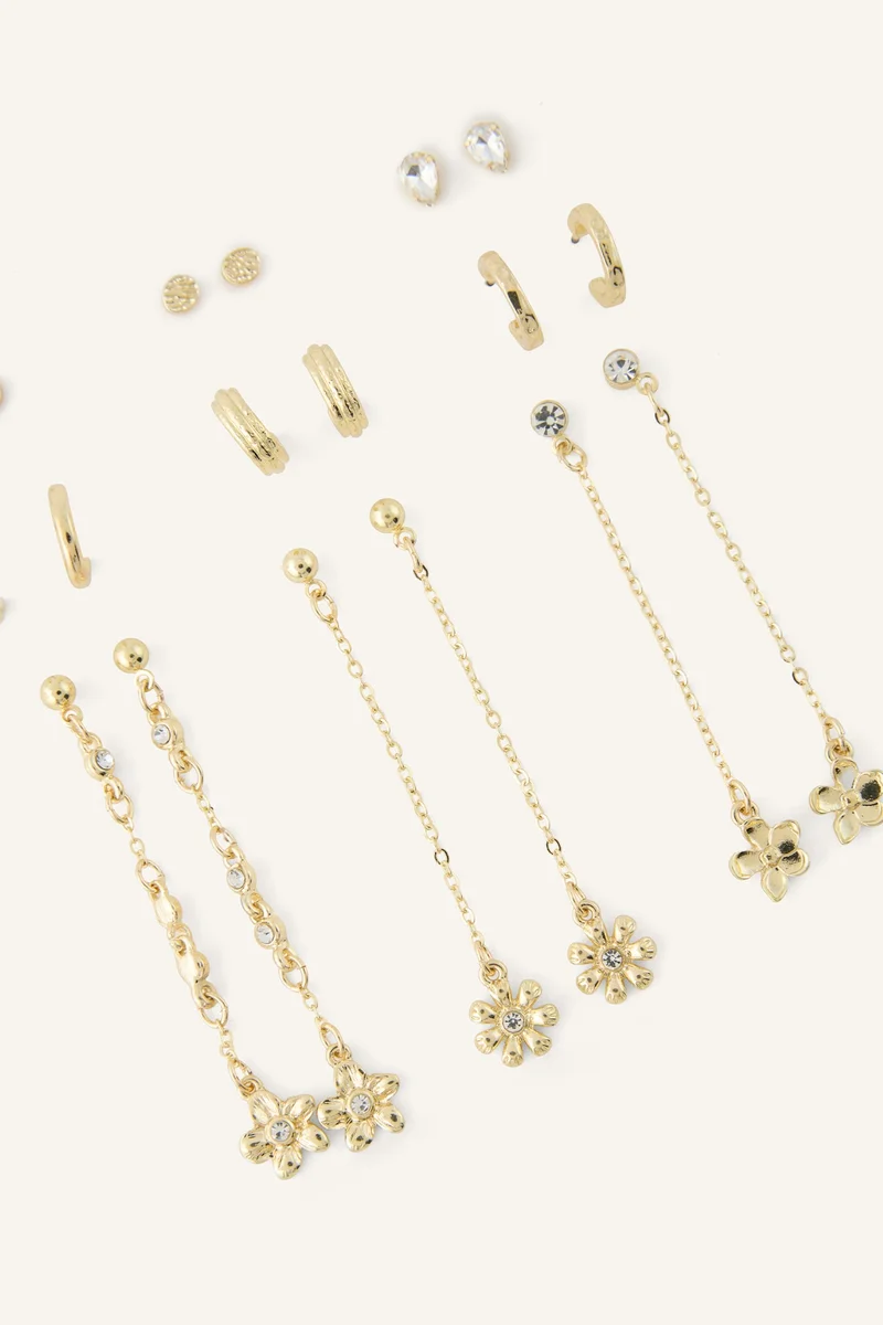Defacto  Woman 9 Piece Earrings for Women | Best Price UAE