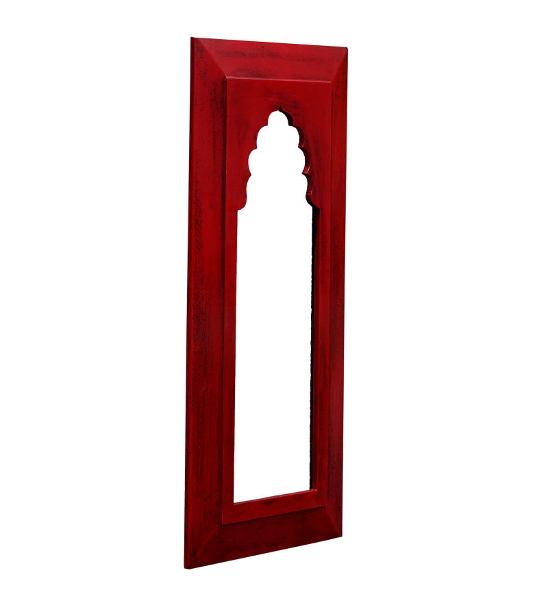 CRAFT TREE MDF Wall Hanging Carving Frame for Home Decor Wall Hanging Showpiece Decor Red Colour (Inner Size L6*H17 Inch) (CRTM559) - Image 3