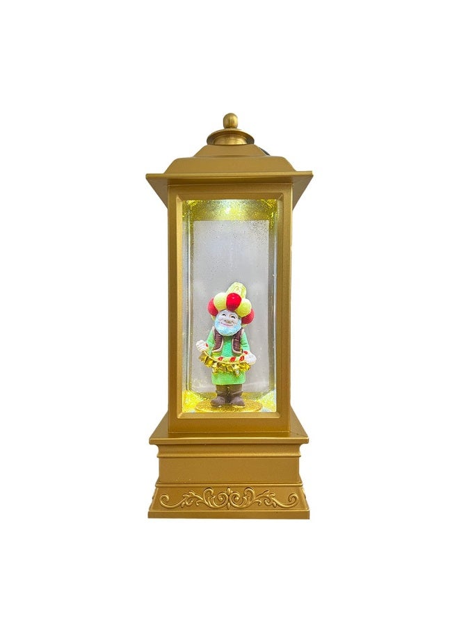 فوانيس رمضان الفانوس الماية بالجيلتر المربع بشخصيات رمضانية المستورد الخامة الاكليرك المرشوشة كويس اللي بينور ورم بيشتغل بحجارة ساعة المقاس : ١٣ سم فانوس بلورة - Image 3