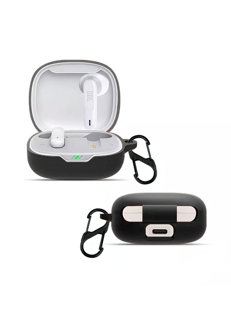 Compatible Case Cover for JBL Wave 200TWS Shockproof Silicone Cover (Black) - Image 1