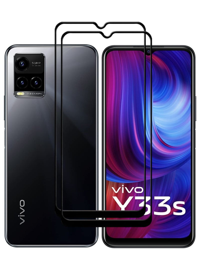 ACLIX 2 Pieces Antistatic ESD Dustproof Premium Quality High Definition Tempered Glass Screen Protector Designed For vivo Y33s - Image 1