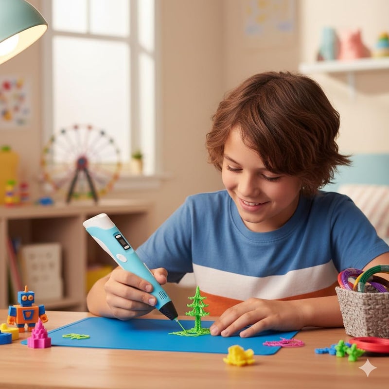 Creative Modeling Pencil with Plastic Filament - Portable Tool for Crafts, DIY and Supervised Educational Projects - Image 3