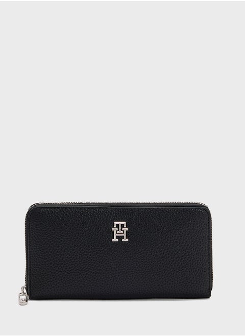 Emblem Large Zip Around Wallet