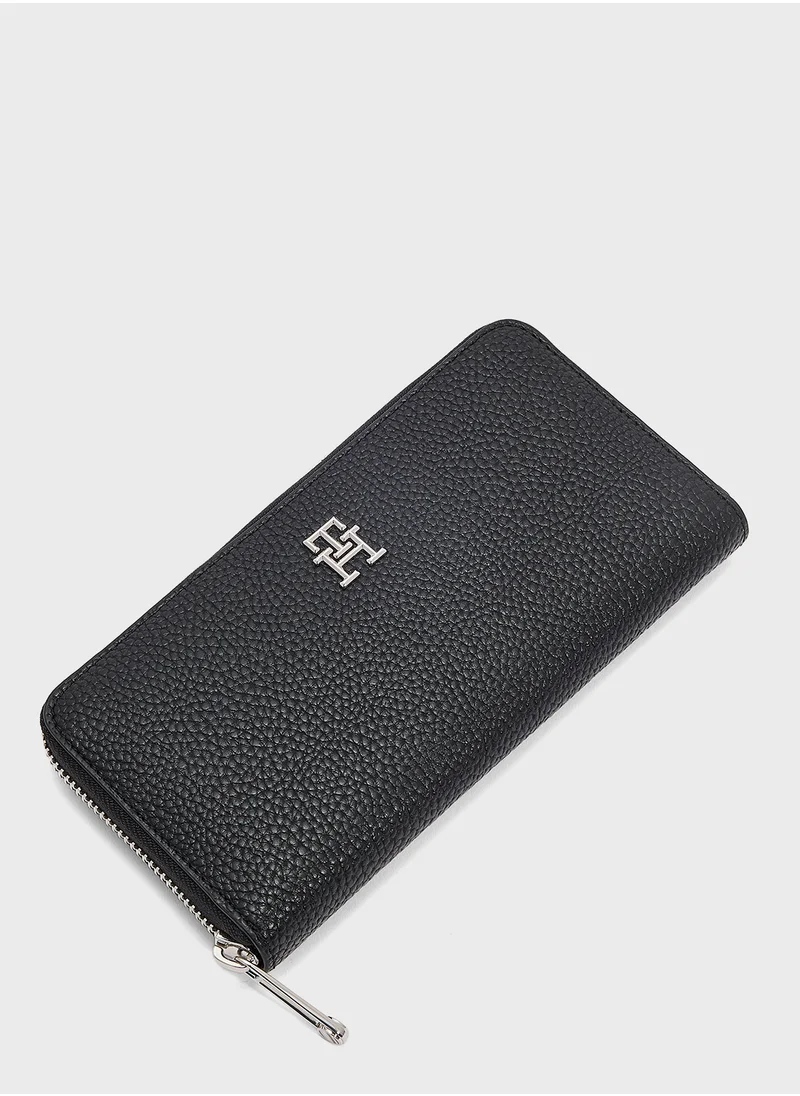 تومي هيلفيغر Emblem Large Zip Around Wallet