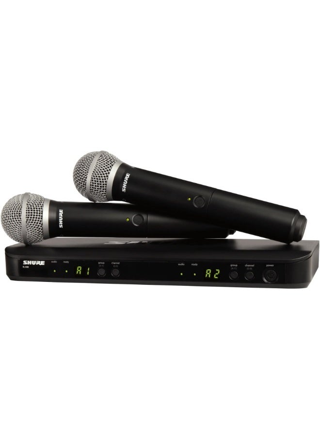 Shure BLX288UK/PG58X Wireless Dual Vocal System with Two PG58 Handheld Transmitters BLX288UK/PG58X - Image 1